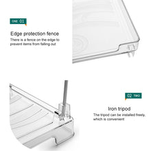 Load image into Gallery viewer, Kitchen Desktop Wardrobe Foldable Cabinet Storage Rack, White, Transparent