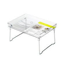 Load image into Gallery viewer, Kitchen Desktop Wardrobe Foldable Cabinet Storage Rack, White, Transparent