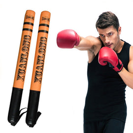 1 Pair XUANLONG PU Boxing Stick Target Sanda Stick Taekwondo Speed Training Equipment Fighting Reaction Target, Length: 57 Cm, 1 Pair Brightening Orange, 1 Pair Fluorescent Green, 1 Pair Cool Pink