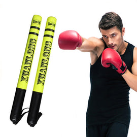 1 Pair XUANLONG PU Boxing Stick Target Sanda Stick Taekwondo Speed Training Equipment Fighting Reaction Target, Length: 57 Cm, 1 Pair Brightening Orange, 1 Pair Fluorescent Green, 1 Pair Cool Pink