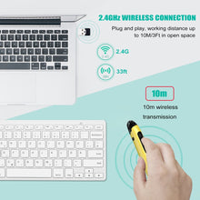 Load image into Gallery viewer, PR-A19 2.4GHz Wireless Charging Bluetooth Mouse Pen Type Shining Quiet Mouse, Yellow, Red, Purple, Green, Blue, Silver Gray