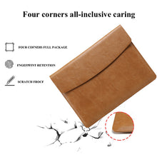 Load image into Gallery viewer, Horizontal Litchi Texture Laptop Bag Liner Bag For MacBook, 13 Inch A1708 / 1706/1989 / A2337 / A2338, 15 Inch A1707 / 1990, Pro 16 Inch A2141
