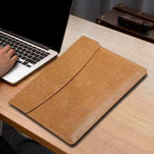 Load image into Gallery viewer, Horizontal Litchi Texture Laptop Bag Liner Bag For MacBook, 13 Inch A1708 / 1706/1989 / A2337 / A2338, 15 Inch A1707 / 1990, Pro 16 Inch A2141