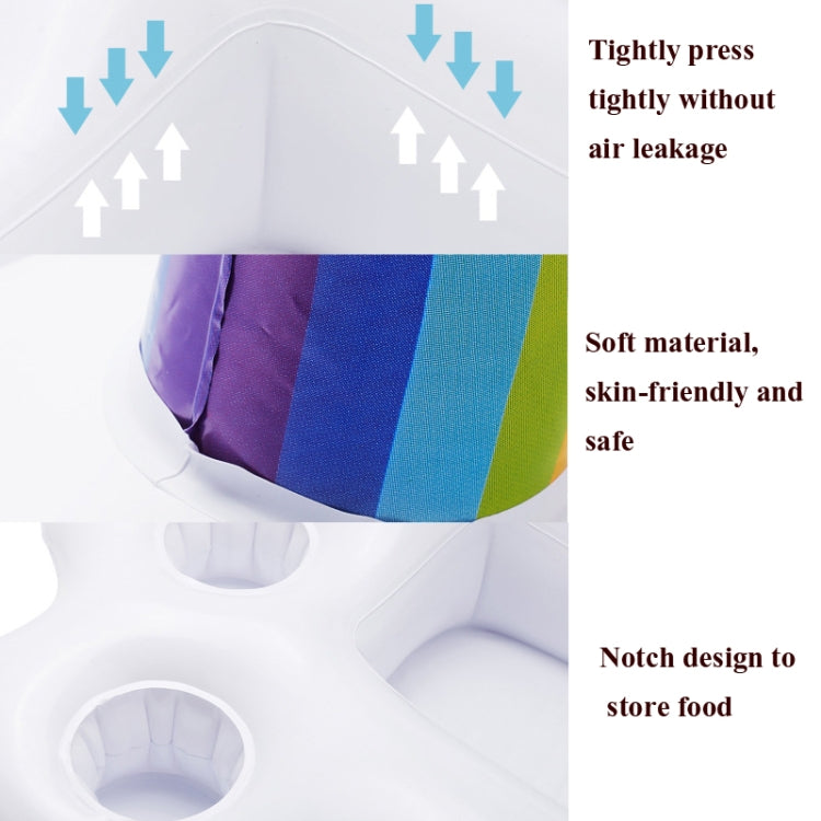 Rainbow Cloud Inflatable Cup Holder Cola Beer Drink Inflatable Water Ice Bar, Size: