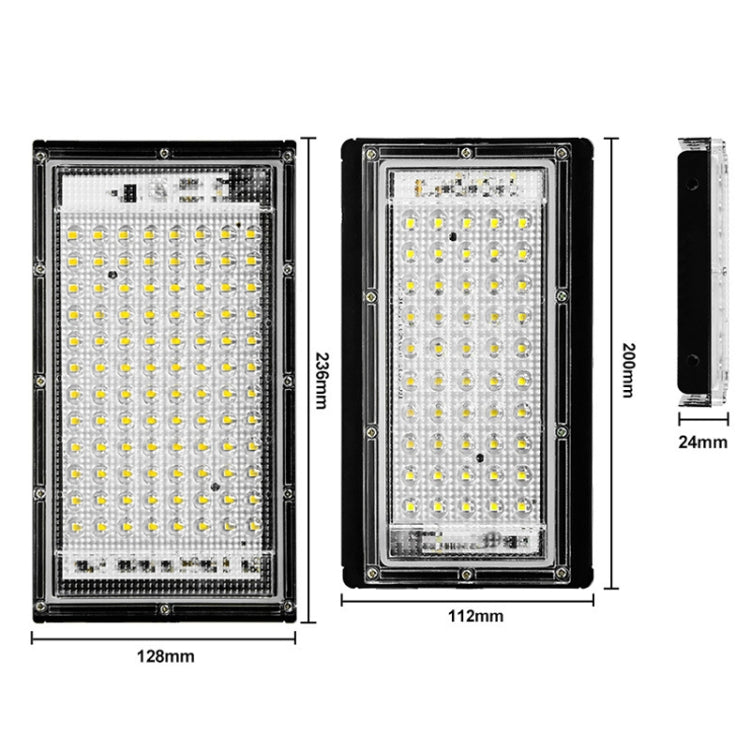 Waterproof LED Flood Light Outdoor Garden Light Construction Site Lighting Project Light, Specs:, 50W 50 Beads (Warm White), 50W 50 Beads (Cool White), 100W 96 Beads (Warm White), 100W 96 Beads (Cool White)