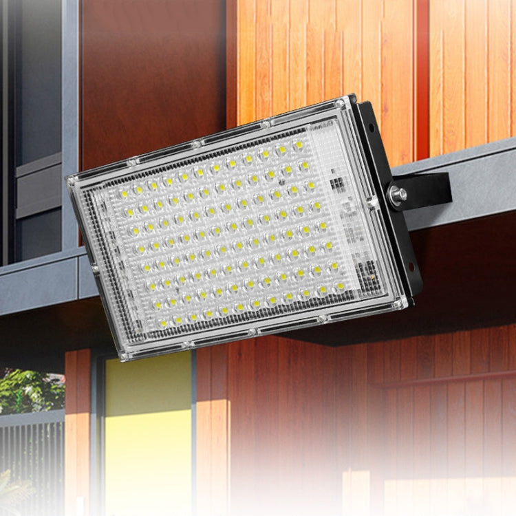 Waterproof LED Flood Light Outdoor Garden Light Construction Site Lighting Project Light, Specs:, 50W 50 Beads (Warm White), 50W 50 Beads (Cool White), 100W 96 Beads (Warm White), 100W 96 Beads (Cool White)