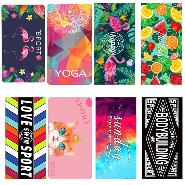 Sports Fitness Swimming Bath Towel Printed Double-Sided Velvet Absorbent Quick-Drying Beach Towel, Size:, 155x80cm (Soft Sky), 155x80cm (Soft Vientiane), 155x80cm (Soft Comet), 155x80cm (Soft Flamingo), 155x80cm (Soft Lightning)                        ...