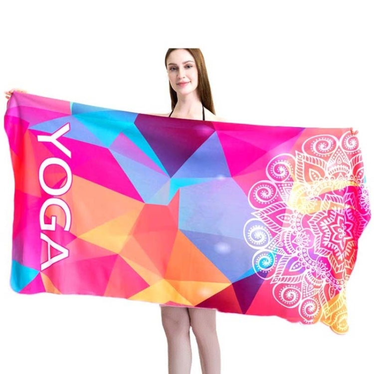 Sports Fitness Swimming Bath Towel Printed Double-Sided Velvet Absorbent Quick-Drying Beach Towel, Size:, 155x80cm (Soft Sky), 155x80cm (Soft Vientiane), 155x80cm (Soft Comet), 155x80cm (Soft Flamingo), 155x80cm (Soft Lightning)                        ...