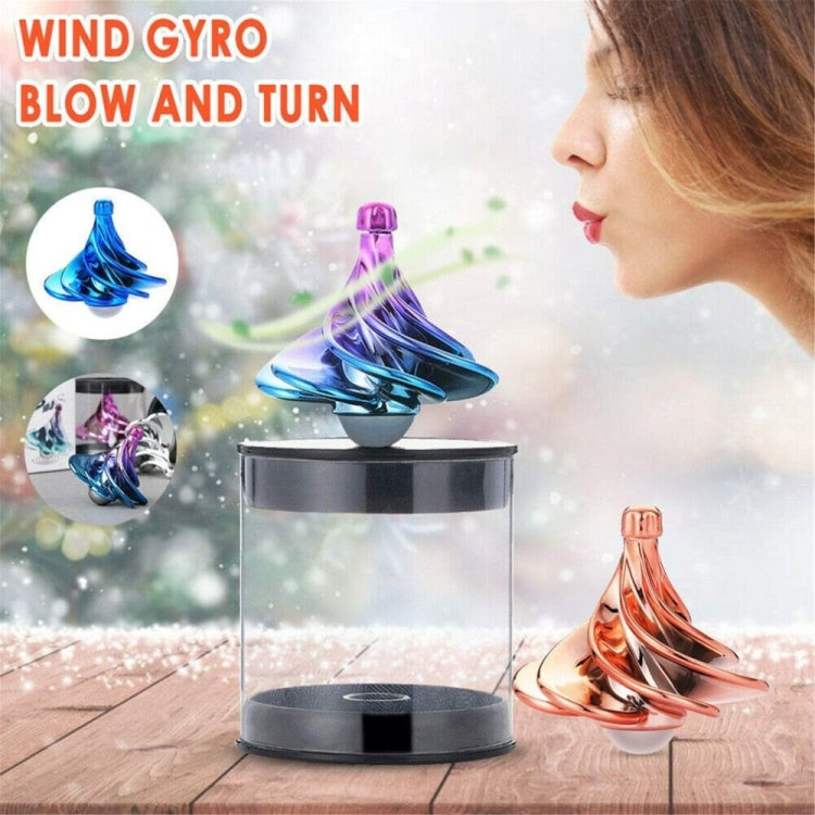 Air Aerodynamic Wind Gyroscope Blown Spin Silent Stress Relief Toys WinSpin Wind Fidget Spinner