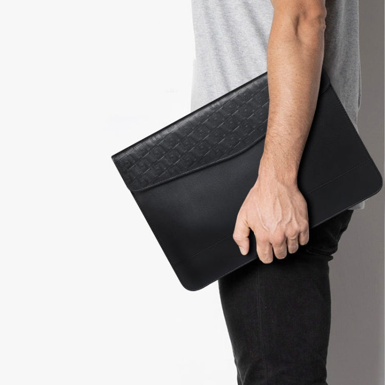 Horizontal  Embossed Notebook Liner Bag Ultra-Thin Magnetic Holster, 11 -12 inch, 13-14 inch, 14-15 inch, 13 inch