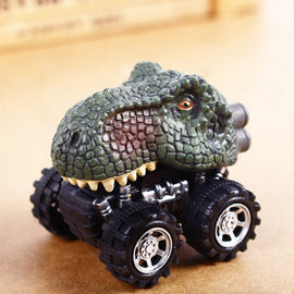 3 PCS  Children's Gift Dinosaur Toy Car Model Pull Back Mini Toy Car