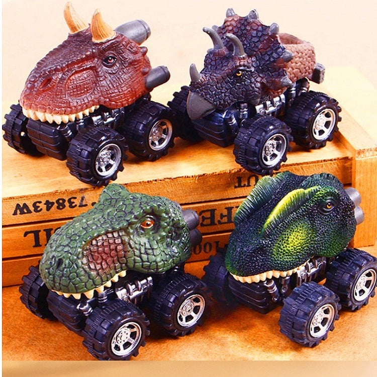 3 PCS  Children's Gift Dinosaur Toy Car Model Pull Back Mini Toy Car