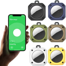 Load image into Gallery viewer, 2 PCS For AirTag 2nd Gen / AirTag 1st Gen Positioning Tracker Anti-Drop Anti-Lost Case Printing Protective Case, Yellow, White, Brown, Green, Blue, Black