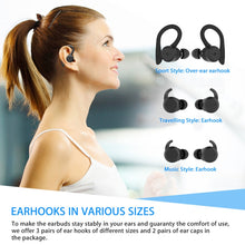 Load image into Gallery viewer, BE1032 Ear-mounted Waterproof Sports TWS Wireless Bluetooth Earphone, Black, Fluorescent Green, Rose Red
