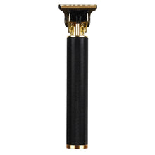 Load image into Gallery viewer, Hollow T-Shaped Steel Head Hair Trimmer USB Charging Carving Electric Hair Clipper, Steel Head (Gold), Steel Head (Silver), Steel Head (Gradient), Steel Head (Black)