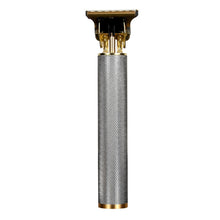 Load image into Gallery viewer, Hollow T-Shaped Steel Head Hair Trimmer USB Charging Carving Electric Hair Clipper, Steel Head (Gold), Steel Head (Silver), Steel Head (Gradient), Steel Head (Black)