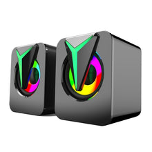 Load image into Gallery viewer, FT-25-1 RGB Colorful Lighting Desktop Computer Speaker