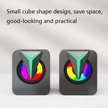Load image into Gallery viewer, FT-25-1 RGB Colorful Lighting Desktop Computer Speaker