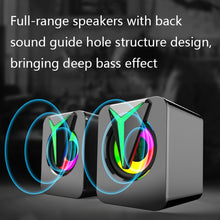 Load image into Gallery viewer, FT-25-1 RGB Colorful Lighting Desktop Computer Speaker