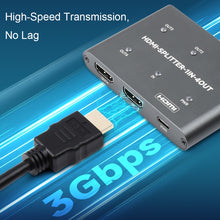 Load image into Gallery viewer, Waveshare 23738 4K HDMI Splitter, 1 In 4 Out, Share One HDMI Source, 23738