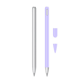 2 Sets 3 In 1 Stylus Silicone Protective Cover + Two-Color Pen Cap Set For Huawei M-Pencil