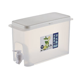 Household Cold Water Bottle With Faucet Refrigerator Fruit Teapot Summer Water Bucket, 3.5L Cold Water Bottle