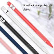Load image into Gallery viewer, 2 Sets 4 In 1 Stylus Silicone Protective Cover + Anti-Lost Rope Set For Apple Pencil 1, Jade White, Ink Black, Mint Green, Fresh Pink, Red, Midnight Blue, Business Gray