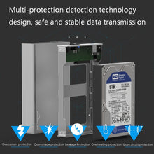 Load image into Gallery viewer, Blueendless U35Q 3.5 Inch Full Metal Mobile Hard Disk Box Type-C/Usb3.0 SATA Serial Desktop PC External Hard Disk Box, US Plug (USB 3.0 ), EU Plug (USB 3.0 ), UK Plug (USB 3.0 ), AU Plug (USB 3.0 ), US Plug (TYPE-C), EU Plug (TYPE-C), UK Plug (TYPE-C) ...