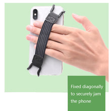 Load image into Gallery viewer, 5 PCS Mobile Phone Back Strapping Bracket Lazy Phone And Tablet Back Stick Bracket, Style:, 2 x 20cm (Black), 2 x 13cm (Black Iron Buckle), 2 x 20cm (Black Iron Buckle)