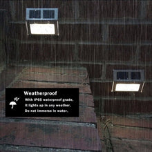 Load image into Gallery viewer, 2 LEDs Solar Powered Light Sensor Control IP44 Waterproof LED Wall Lamp Outdoor Patio Yard Pathway Garden Stairs Step Night Security Lighting, White Light, Warm Light