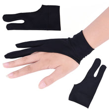 Load image into Gallery viewer, 2 Finger Anti-fouling Drawing Glove for Graphics Drawing Tablet, Both for Right and Left Hand, For  men, For  women