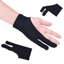Load image into Gallery viewer, 2 Finger Anti-fouling Drawing Glove for Graphics Drawing Tablet, Both for Right and Left Hand, For  men, For  women
