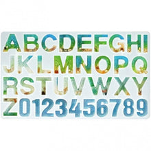 Load image into Gallery viewer, Alphanumeric Silicone Key Ring Bracelet Necklace Pendant Making Mold, 60-199, 50-460-D