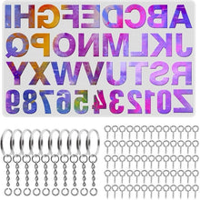 Load image into Gallery viewer, 111PCS/Set DIY Mirror Silicone Pendant Mold, Crystal Epoxy Key Pendant Set, 111 PCS/Set