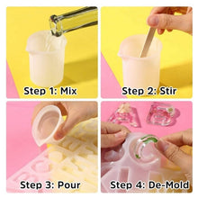 Load image into Gallery viewer, 111PCS/Set DIY Mirror Silicone Pendant Mold, Crystal Epoxy Key Pendant Set, 111 PCS/Set