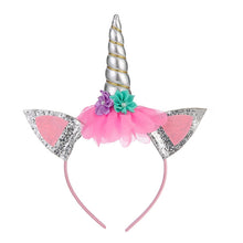 Load image into Gallery viewer, Cartoon Headband Children Birthday Festival Party Hair Accessories, White 1, Silver 1, Colorful 1, Rose Red 1, Blue 1