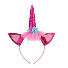 Load image into Gallery viewer, Cartoon Headband Children Birthday Festival Party Hair Accessories, White 1, Silver 1, Colorful 1, Rose Red 1, Blue 1