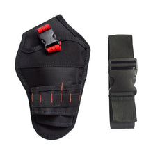 Load image into Gallery viewer, 900D Oxford Cloth Kit Waist Bag Electrician Storage Bag, Black Yellow Line + Belt, Black Red Line + Belt, Black Yellow Line, Black Red Line