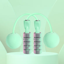 Load image into Gallery viewer, Fitness Fat Burning Exercise Cordless Skipping Rope with Weight Ball, Cordless Mint Green, Cordless Cherry Pink, Cherry Pink + Long Rope, Mint Green + Long Rope