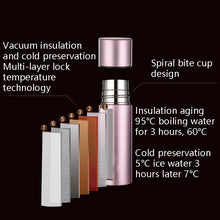Load image into Gallery viewer, Children Student Insulation Water Cup Portable Mini Stainless Steel Insulation Cup, Specification:, Antibacterial Cup 150ml (Pink), Antibacterial Cup 150ml (Green), Antibacterial Cup 180ml (Pink), Antibacterial Cup 180ml (Green)