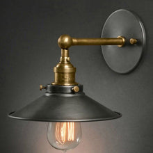 Load image into Gallery viewer, Antique Pure Copper Single-head Wall lamp Living Room Vintage Fashion Bar Lamp without Bulbs, 22cm, 24cm, 26cm, 30cm