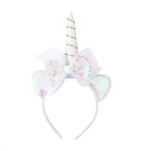 Load image into Gallery viewer, 2 PCS F036 Cartoon Headband Children Birthday Festival Party Hair Accessories, Golden, Rose Red, White 1, Colorful, Blue, Pink