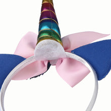 Load image into Gallery viewer, 2 PCS F036 Cartoon Headband Children Birthday Festival Party Hair Accessories, Golden, Rose Red, White 1, Colorful, Blue, Pink