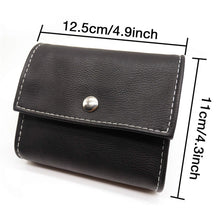 Load image into Gallery viewer, Notebook-Style 28-Compartment Portable Pill Box&amp;Leather Bag, Black, Brown
