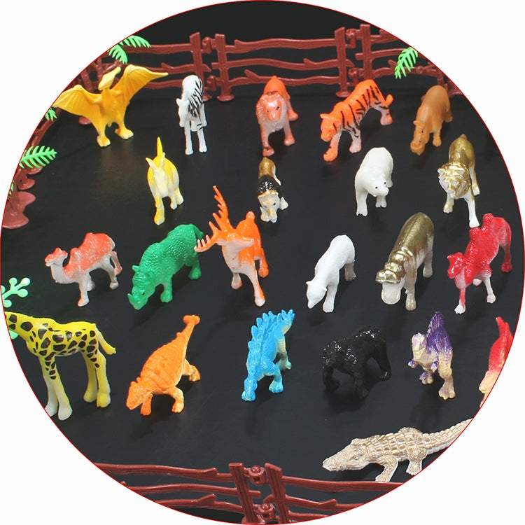 68 in 1 Simulation Mini Zoo Toy Set Solid Dinosaur Models Toy