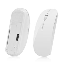 Load image into Gallery viewer, MF-822 2.4G Wireless Mouse 4 Keys Mute Office Ultra-Thin Mouse, White, Black