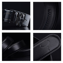 Load image into Gallery viewer, COWATHER CZ025 Men Fashion Business Two-Layer Cowhide Automatic Buckle Belt,Length：