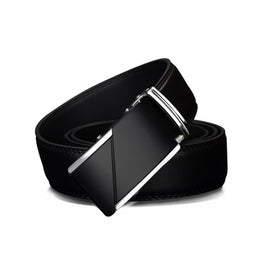 COWATHER CZ025 Men Fashion Business Two-Layer Cowhide Automatic Buckle Belt,Length：