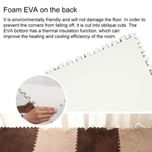 Load image into Gallery viewer, 2 PCS Living Room Bedroom Children Kids Soft Carpet Magic Patchwork Jigsaw Splice Heads Climbing Baby Mat 30x30cm, Rose Red, Camel, Purple, Coffee, Blue, Pink, Green, White, Grey