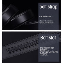Load image into Gallery viewer, COWATHER CZ022 Men Two-Layer Leather Casual Business Automatic Buckle Belt, Length:
